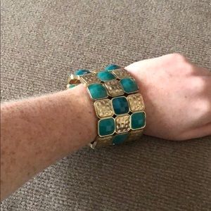 Green and gold bracelet